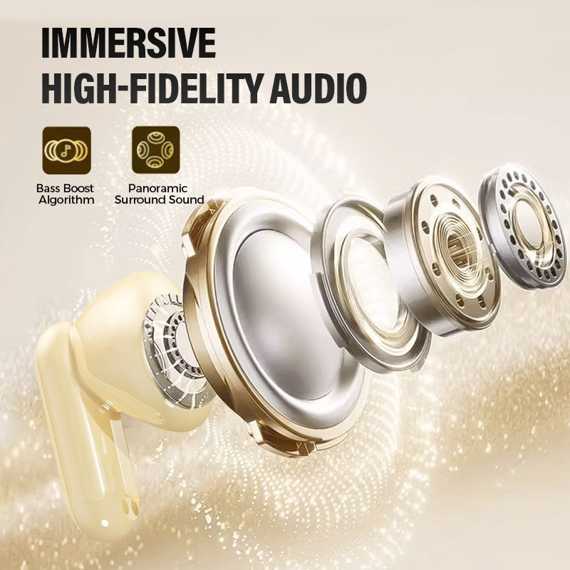 Dual Earbuds with LED Case